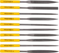 Набор разнопрофильных надфилей MEGATOOLS 180мм, 10 предметов MT-6165(60891)