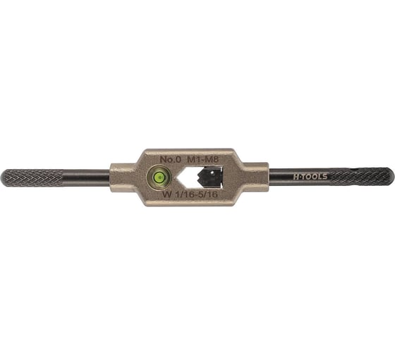 Вороток для метчиков H-Tools №0 M1-M8(2.0-5.0мм) 12 5мм DIN1814 INOX (с уровнем) 08802020