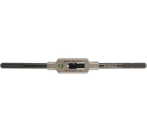 Вороток для метчиков H-Tools №2 M4-M15 (3.0-9мм) 265мм DIN1814 INOX (с уровнем) 08802050
