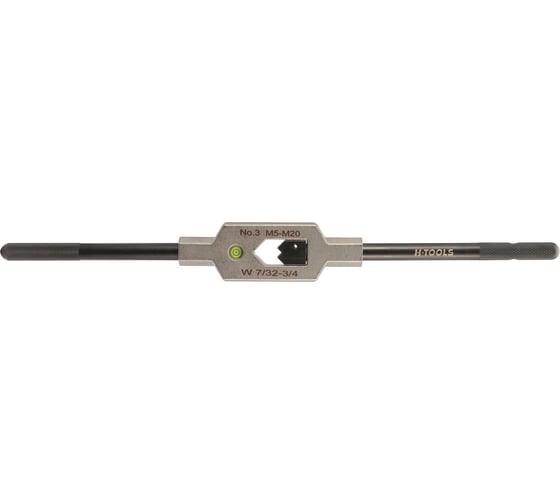 Вороток для метчиков H-Tools№3 M5-M20 (4.9-12мм) 380мм DIN1814 INOX (с уровнем)  08802060