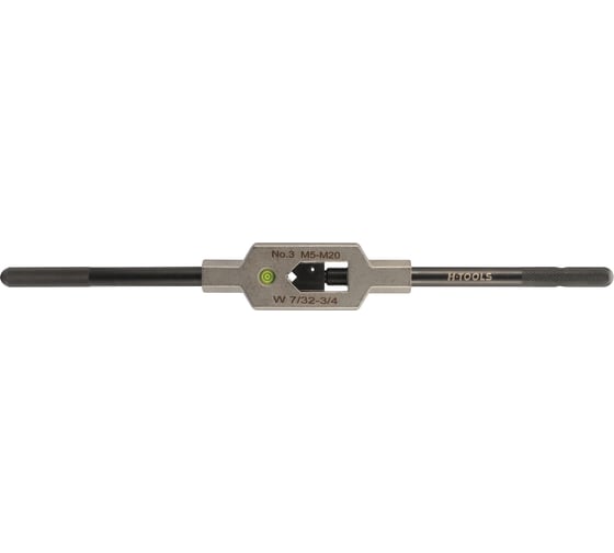 Вороток для метчиков H-Tools№3 M5-M20 (4.9-12мм) 380мм DIN1814 INOX (с уровнем)  08802060