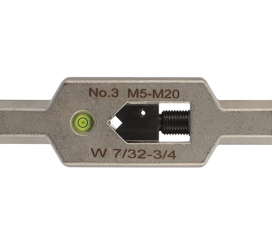 Вороток для метчиков H-Tools№3 M5-M20 (4.9-12мм) 380мм DIN1814 INOX (с уровнем)  08802060