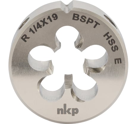 Плашка коническая NKP R(BSPT) 1/4-19 DINEN24230, HSSE, 55 38x14 мм 121001-N1-3427