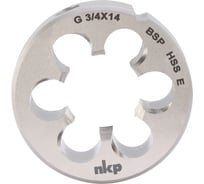 Плашка трубная NKP G(BSP) 3/4-14, DINEN24231, HSSE, 55 55x16мм 188001-N2-3135