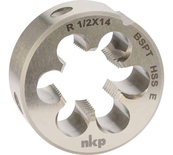 Плашка коническая NKP R(BSPT) 1/2-14 DINEN24230 HSSE 55 45x18мм 121001-N1-3431