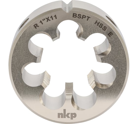 Плашка коническая NKP R(BSPT) 1,0-11 DINEN24230 HSSE 55 65x25мм 121001-N1-3439