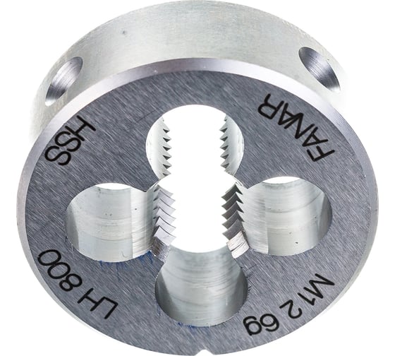 Плашка FANAR круглая, левая, М 12 x 1,75 6g LH HSS DIN 22568/N1-111001-0120/ 037721
