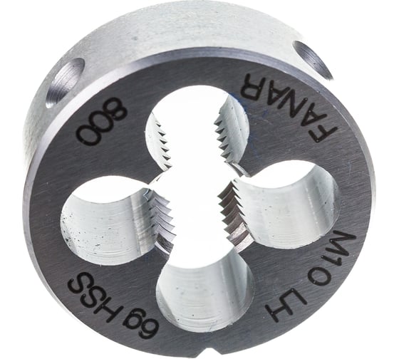 Плашка FANAR круглая, левая, М 10 х 1,5 6g LH HSS DIN 22568/N1-111001-0100/ 037709