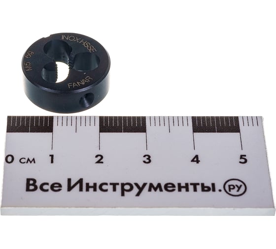 Плашка для труднообрабатываемых сталей FANAR М 5x0,8 6g HSSE INOX DIN22568/N2-188001-0050/