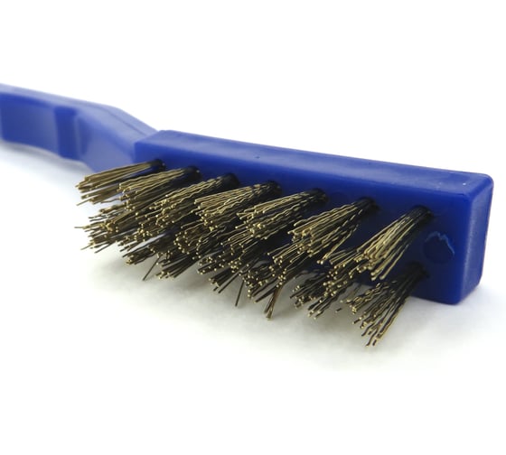 Щетка ручная 3-х рядная EuroBrush 170х33х12 мм, ворс гофр латунь 0,20 13-076 EB-XBB2