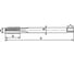 Метчик машинный H-Tools UNEF 1,3/16 - 18 ISO529 HSSEV3 С/2.5P 151мм a=18 83336HT 3