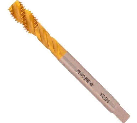 Метчик машинный спиральный H-Tools М18 шаг 1.5мм DIN374 HSSE-TiN R45 a=11 513X01-D2-0182 1