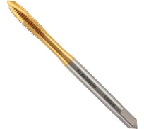 Метчик машинный H-Tools М 2.5 шаг 0.45мм DIN371 HSSEPM-TiN a=2.1 30030THT
