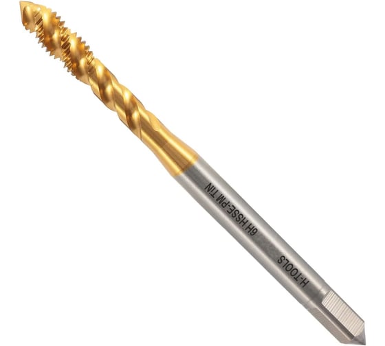 Метчик машинный H-Tools М 2 шаг 0.4мм DIN371 HSSEPM-TiN R45 a=2.1 30129THT 1