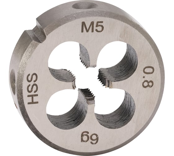 Плашка H-Tools М5 шаг 0.8мм DINEN22568 HSS 6g 20х7мм 240050HT 1