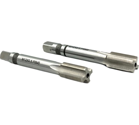 Машинно-ручной метчик TORNERI М12х0.5 комплект из 2-х штук Р6М5 038163 1