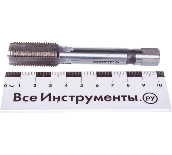Машинно-ручной метчик TORNERI М17х1.5 Р6М5, для глухих отверстий 038193