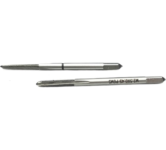 Машинно-ручной метчик TORNERI М 2.5х0.45 комплект из 2-х штук Р6М5 019792