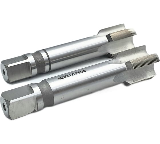 Машинно-ручной метчик TORNERI М25х1 комплект из 2-х штук Р6М5 038168