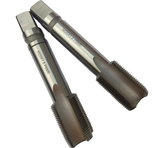 Машинно-ручной метчик TORNERI М26х1.5 комплект из 2-х штук Р6М5 038170 1