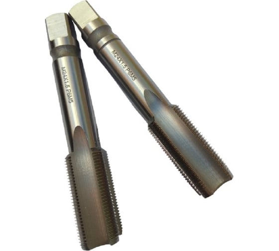 Машинно-ручной метчик TORNERI  М24х1.5 комплект из 2-х штук Р6М5 028695 1