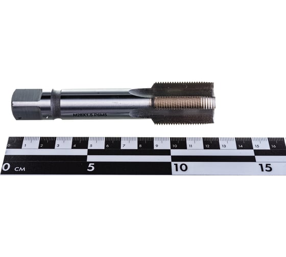 Машинно-ручной метчик TORNERI М28х1.5 Р6М5, для сквозных отверстий 038208