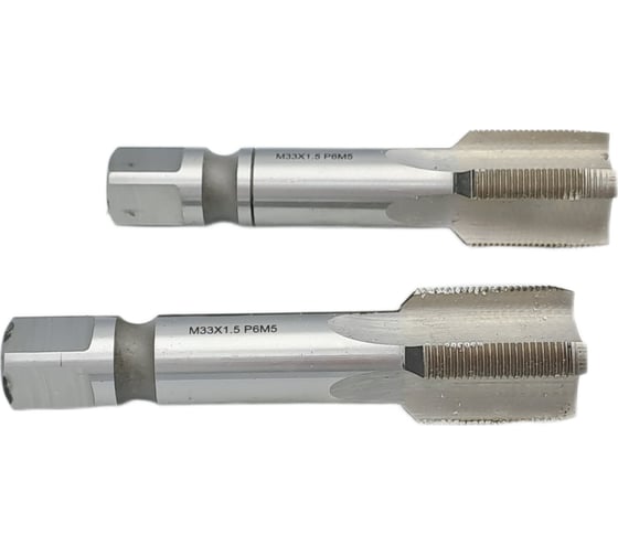 Машинно-ручной метчик TORNERI М33х1.5 комплект из 2-х штук Р6М5 024350