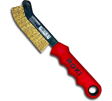 Щетка ручная Lessmann для чистки суппортов ROKI, латунная 0,25мм 182451