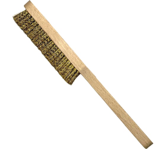 Щетка ручная Lessmann 225х20х110мм, 4-х рядная, латунь 0,15мм 126411 1