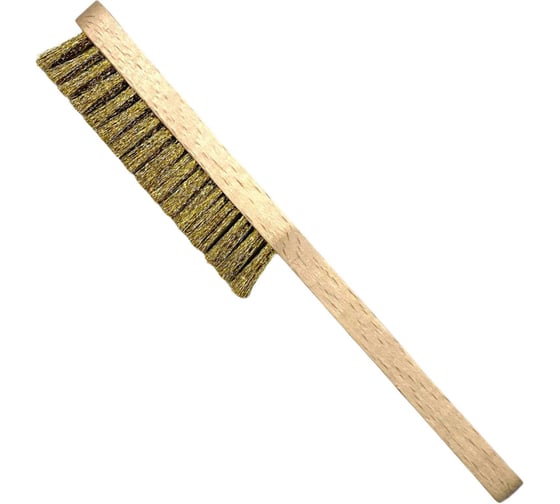 Щетка ручная Lessmann 225х16х110мм, 3-х рядная, латунь 0,15мм 126311