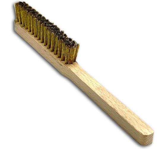 Щетка ручная Lessmann 225х16х110мм, 3-х рядная, латунь 0,15мм 126311
