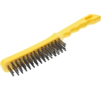 Щетка металлическая Эврика 4х15 рядная ручная, стальная проволока 0,3мм ER-53415 938628