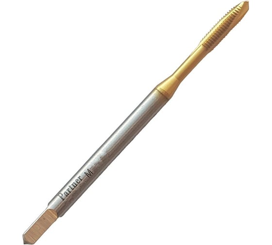 Метчик машинный Partner HSSE, DIN371, для сквозных отверстий, M2x0.4, Серия 316 316020