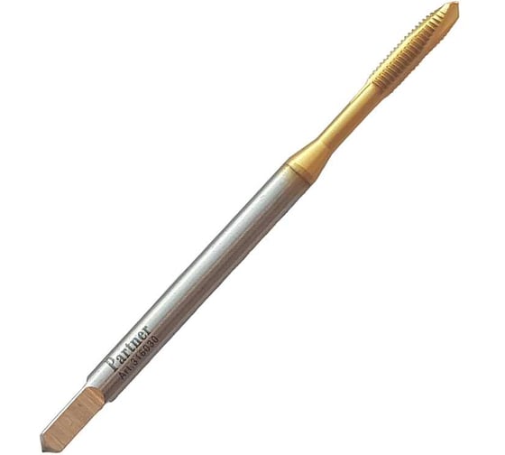 Метчик машинный Partner HSSE, DIN371, для скв. отв., M2,5x0.45 (Серия 316) 316025