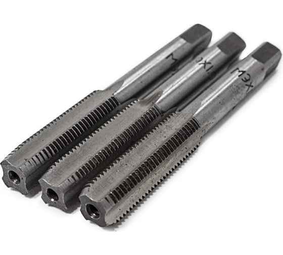 Метчик Rockforce M9x1 (3шт), в пластиковом футляре RF-TAP9x1(10039)
