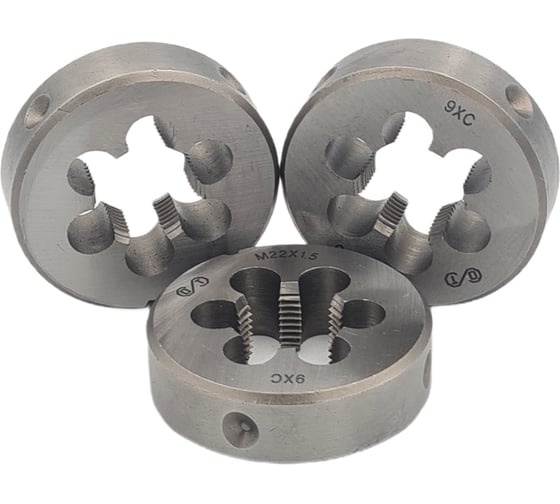 Плашка ОТ М 22x1.5 (Ф55), 9ХС, 6g 00-00000541