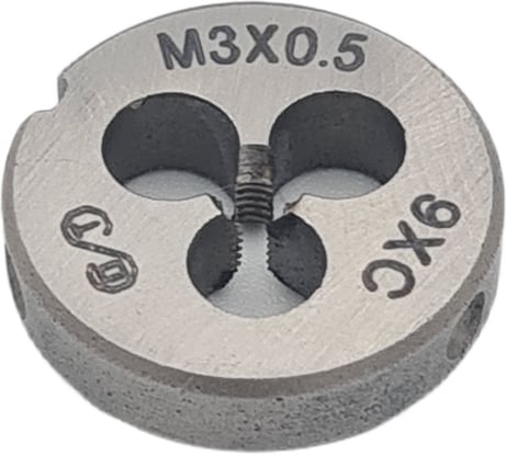 Плашка ОТ М 3x0.5 (Ф20), 9ХС, 6g 00-00000072
