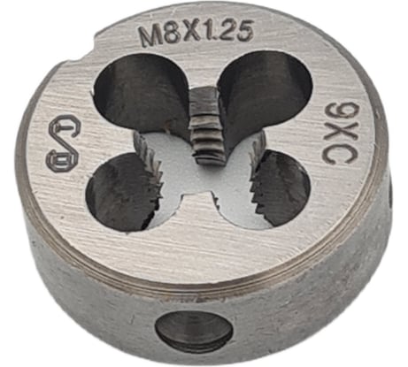 Плашка ОТ М 8x1.25 (Ф25), 9ХС, 6g 00-00000527