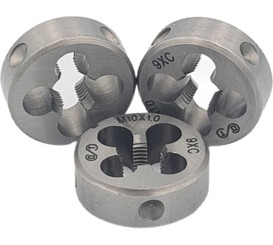 Плашка ОТ М10x1,0 (Ф30) 9ХС 6g 00-00000669