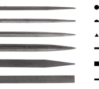 Набор надфилей Libraton сменные 6 шт, с ручкой 911102