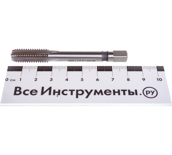 Машинно-ручной метчик TORNERI М10х1.5 Р6М5, для глухих отверстий, левый 038251