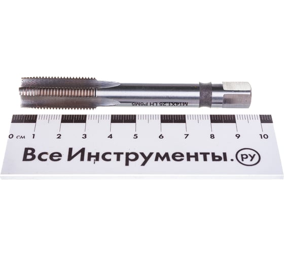 Машинно-ручной метчик TORNERI М14х1.25 Р6М5, для сквозных отверстий, левый 038894