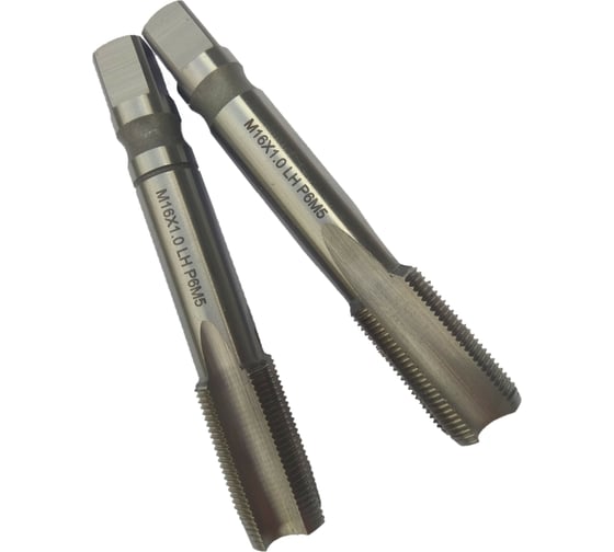 Машинно-ручной метчик TORNERI М16х1, комплект из 2-х шт, Р6М5 , левый 038258 1