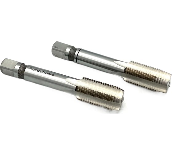Машинно-ручной метчик TORNERI М20х2, комплект из 2-х шт, Р6М5 , левый 038265 1