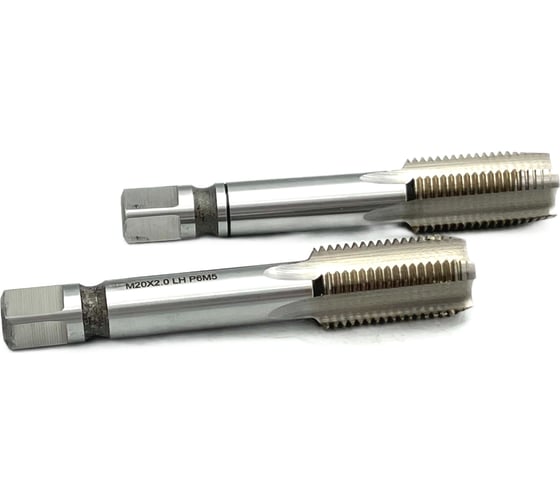 Машинно-ручной метчик TORNERI М20х2, комплект из 2-х шт, Р6М5 , левый 038265