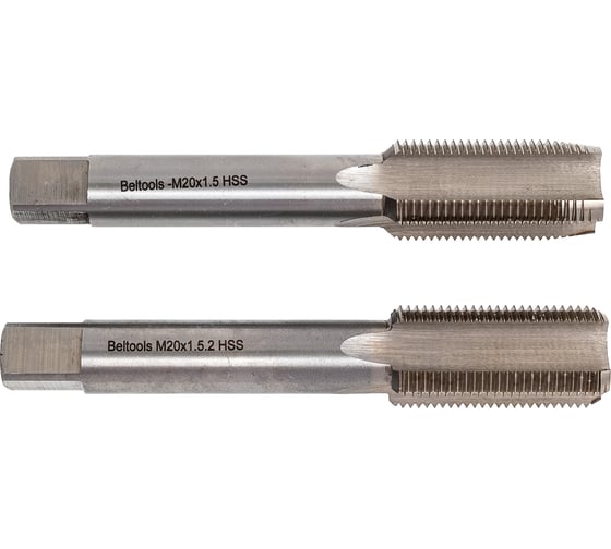 Метчик М20х1,5 машинно-ручной HSS 2шт компл. исп1 ГОСТ 3266-81 Beltools ri.114.1264