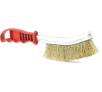 Ручная щетка крацовка EuroBrush 13-040 универсальная, ворс гофр, латунированная сталь 0,30 EB-XBS1