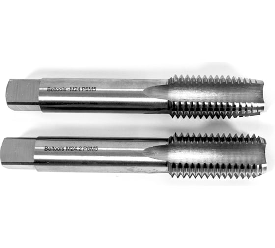 Метчик Beltools М24х3 машинно-ручной Р6М5 2шт компл. исп1 ГОСТ 3266-81 ri.114.1450 1