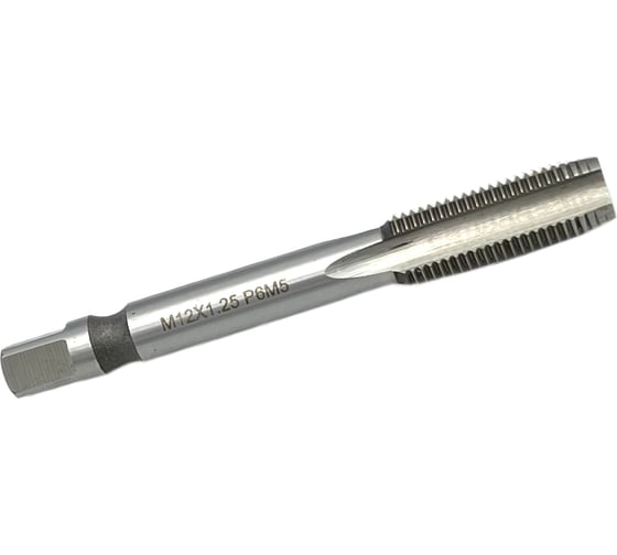 Машинно-ручной метчик TORNERI М12х1.25, Р6М5, для сквозных отверстий 019765 1