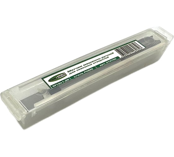 Машинно-ручной метчик TORNERI М12х1.25, Р6М5, для сквозных отверстий 019765